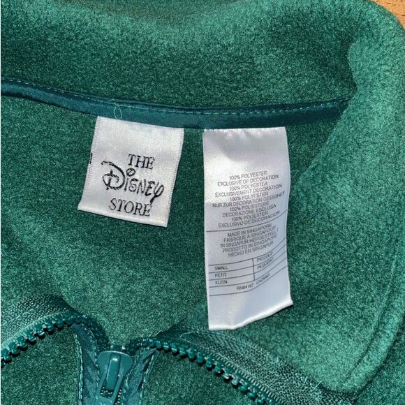 Winnie The Pooh Vintage Green Full Zip Long Sleeve Fleece Jacket Disney Store S - Picture 4 of 6